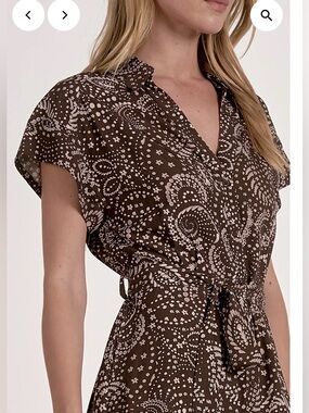 Elan Brown Blakely Maxi Dress